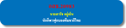 อสธ.20983 นายสารัช อยู่เย็น นักกีฬาฟุตบอลทีมชาติไทย